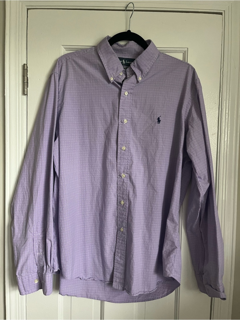 Ralph Lauren Lavender Gingham Button-Down Shirt
